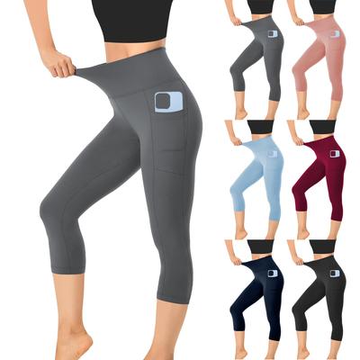 Women's Yoga Pants High,waist Capried Leggings Summer Casual Fitness Wear Fashionable Pants