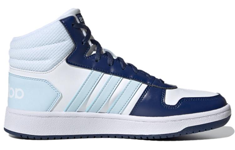 adidas Hoops 2.0 Mid 'White Blue' Women's G55055