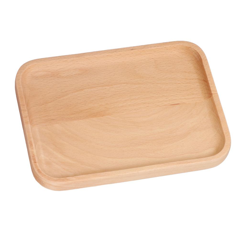 Flat Smooth Serving Tray Regular Rectangular Storage Tray Household Drink Tray Fruit SnackLayout