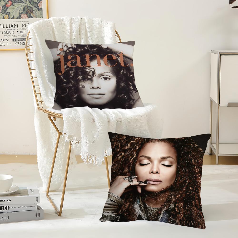 American Singer JJanet Jackson Pillow Case Suitable For Bedrooms Living Rooms Cars Home Decoration