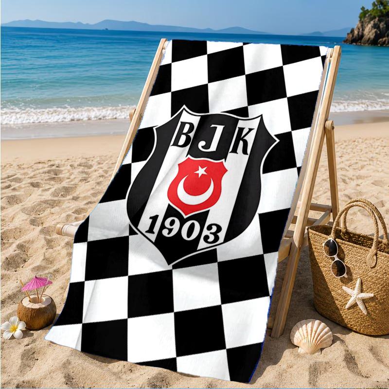 Be?ikta? Istanbul Football Club Emblem Beach Towel, Quick-drying, Easy To Care For, Suitable for Both Fitness and Beach Vacations,Sports Essential