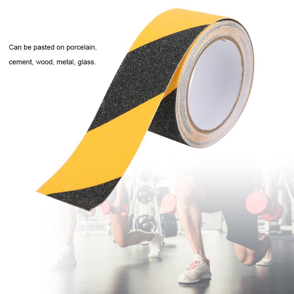 50mm X 5m Anti Slip Tape Black Yellow Color High Traction Tape Caution Warning Tape  Floor Warning