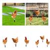 Garden Stakes Decoration Easy To Use Artwork Ornaments Acrylic Figurine Chicken Sculpture for Backyard Patio Garden Porch Fence