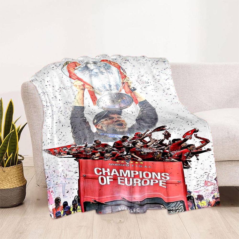 Liverpool Football Club Blanket Durable Comfort Perfect For Seaside Chair Couch Four Seasons Universal Playful Design