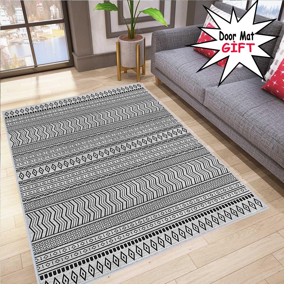 

Ковер с принтом Rovigo Home моющийся RVGHOME0054-SD1163