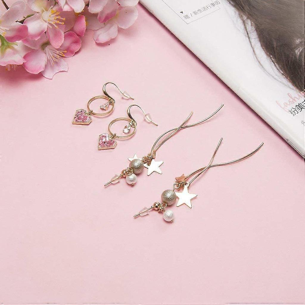 Silicone Earring Backs Earring Backings Soft Clear Ear Safety Back Pads Backstops Clutch Stopper Replacement for Fish Hook Earring Studs Hoops Diamete