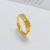 24K Gold Color Branch Leaf Rings For Women Adjustable Open Ring Non Tarnish Wedding Band Trendy Jewelry Accessories Gifts