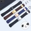25*12mm Czarny Brązowy Niebieski Wodoodporny Naturalny Silikonowy Gumowy Pasek do Zegarka Opaska Pasek do Zegarka Dla Ulysse Nardin Pasek +narzędzie