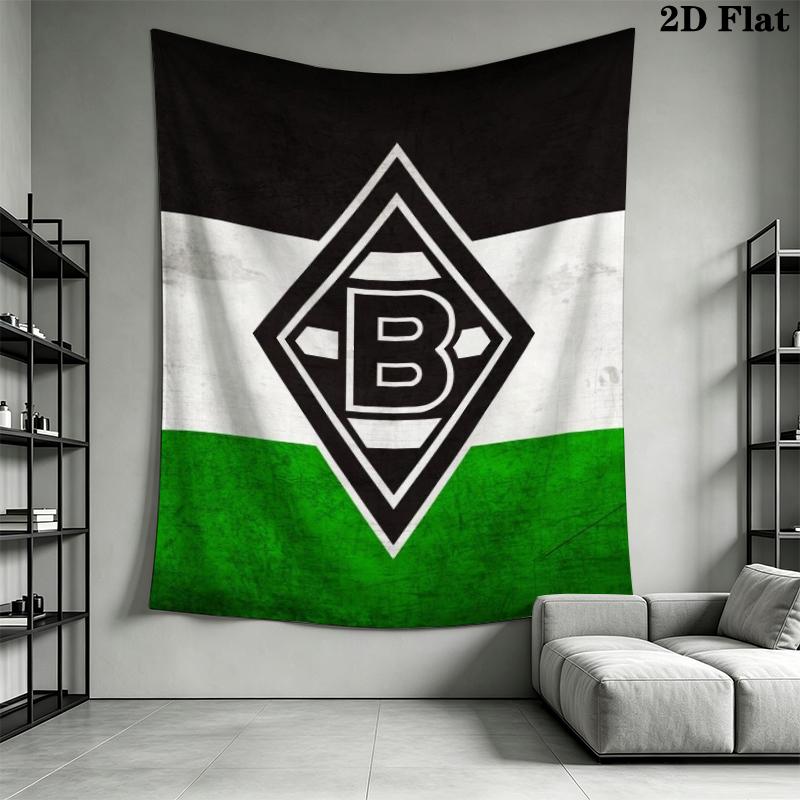 Borussia Wall Tapestry Aesthetic Wall Hanging Printed Fabric Blanket Decorative Tapestries for Bedroom Living Room Home Decor