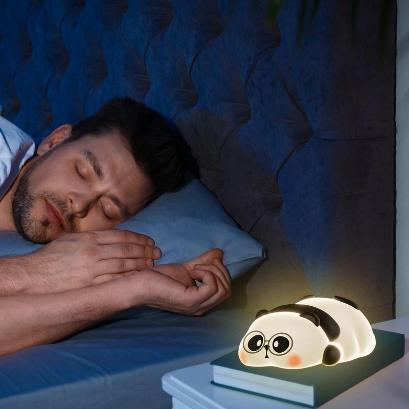 Silicone Panda Light LED Panda Night Light For Kids Sleep 3 Lighting Modes Touch Control Nursery LED Mood Lamp For Toddler Baby