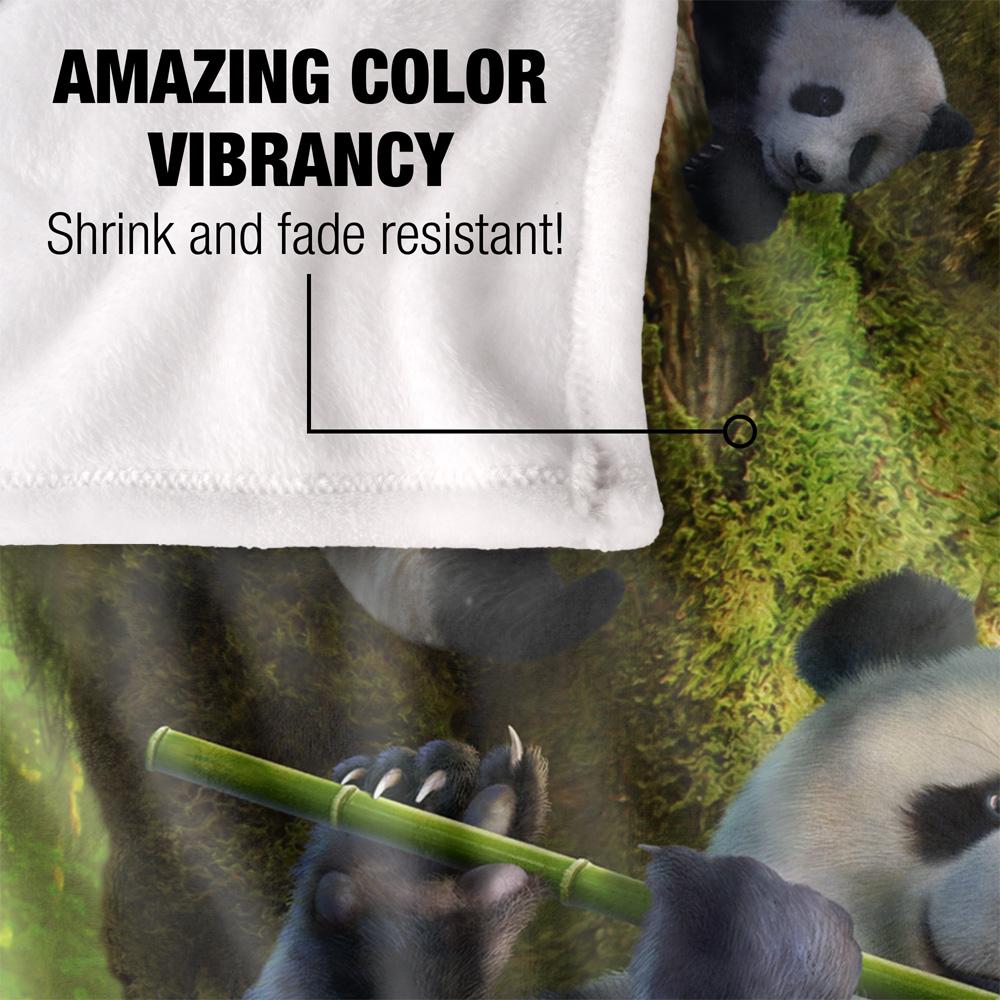 JQ Licensing Family Panda Supersoft Blanket