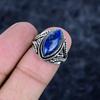 Lapis Lazuli Gemstone Handmade 925 Sterling Silver Jewelry Ring Size 6 MM-3438