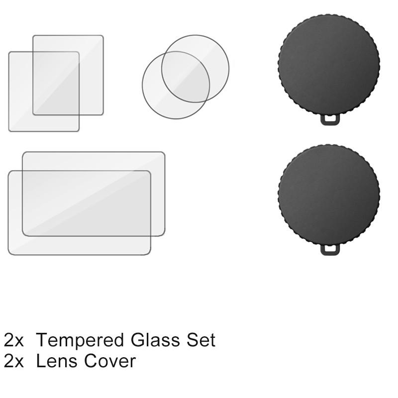 Voor DJI Action 5 Pro Schermbeschermer Gehard Glas Folie Lenskap Dop Tas Hoes voor DJI Action 5 Pro Accessoires