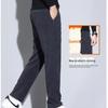 [Selected] 2024 Slim Straight Plus Velvet Casual Pants - Trendy Autumn & Winter Thickened Trousers