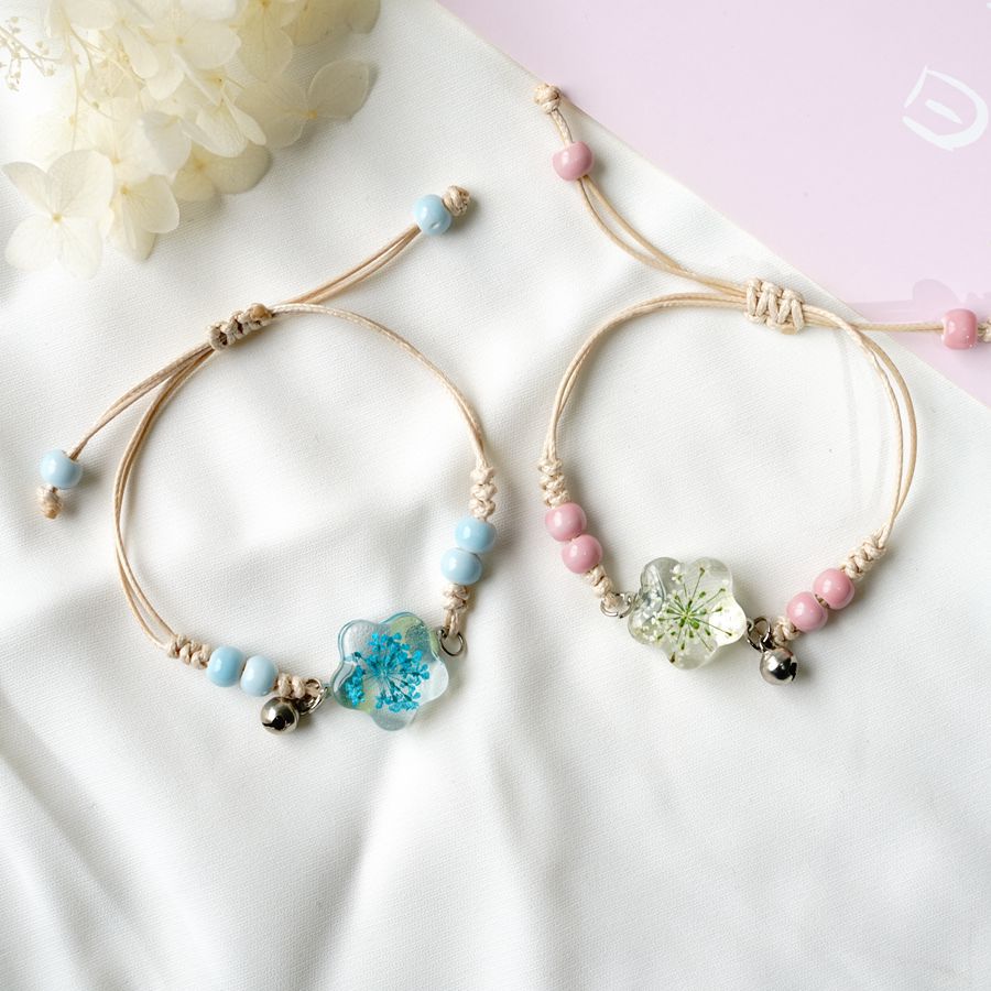 Dried Flower Star Crystal Bracelet Couple Gifts For Girlfriends Fashion Jewelry #82637