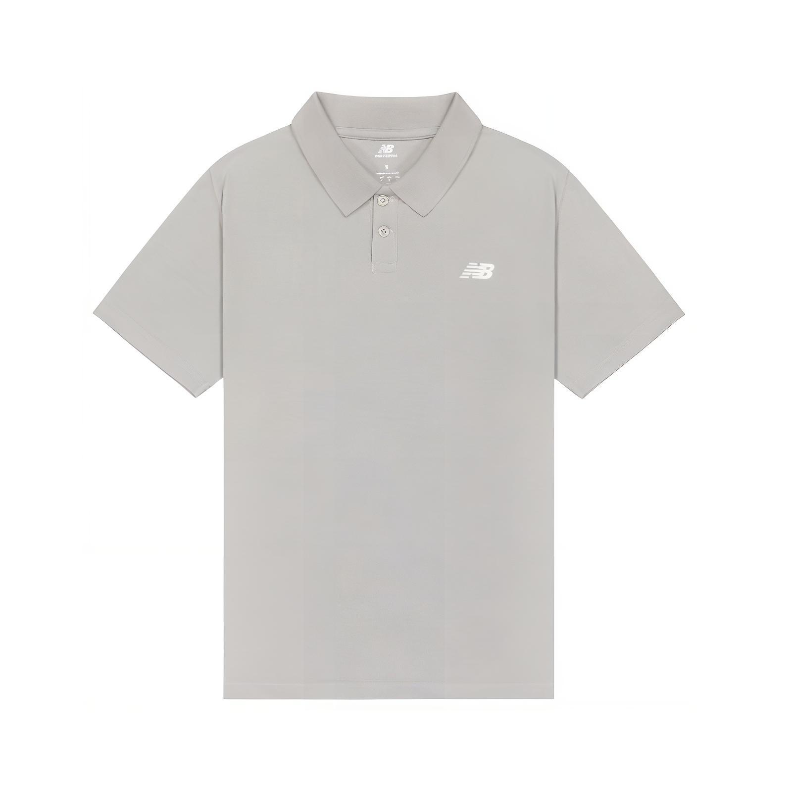 New Balance SS25 Polo Shirt Men s Gray MT51519-AG M 170