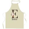 Tablier de cuisine - Emilienne Lettre - Coton épais - Imprimé en France (Rennes) - Liens ajustables