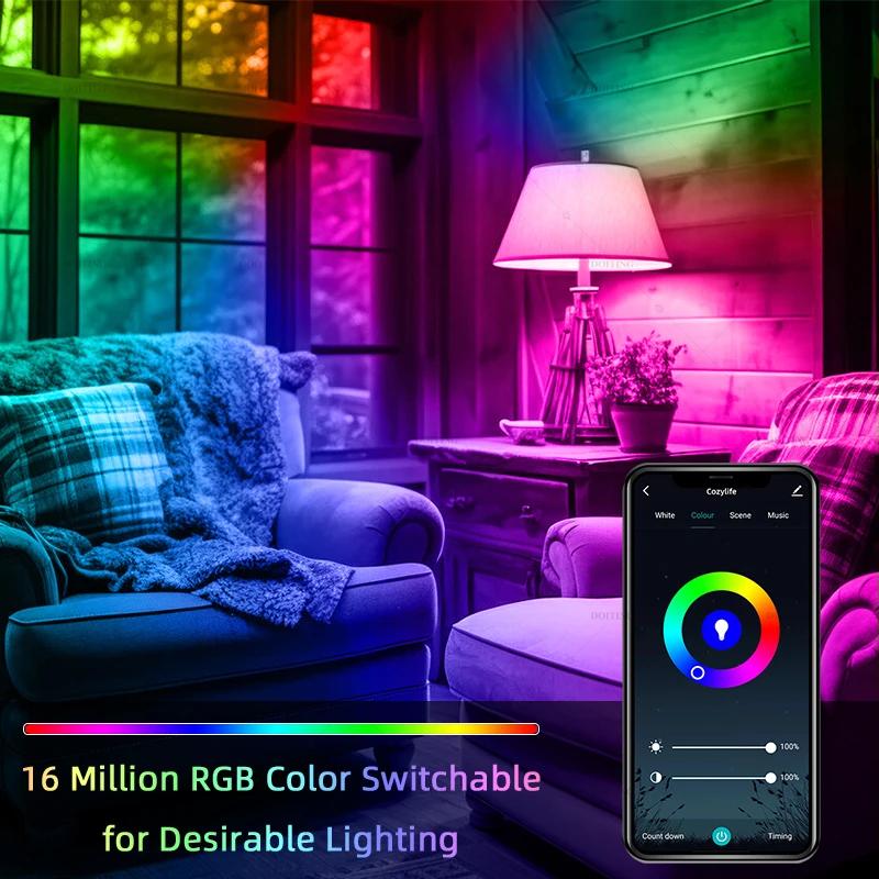 Wifi/BLE Smart Led Light Bulb Alexa Led Lamp E27 RGB 110V 220V Smart Lamps For Google Assistant Smart Home