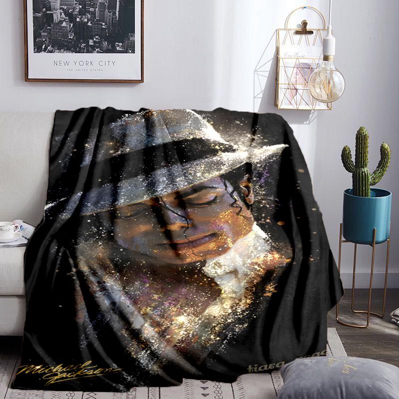 Michael Hat Throws Blanket Flannel Blankets Plush for Couch Bed Gifts for Men Women Travel picnic blanket Christmas fan gifts