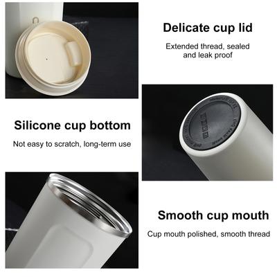 Vakuumisolierter Becher, intelligente Temperaturanzeige, intelligente Kaffeetasse, Edelstahl, auslaufsicher