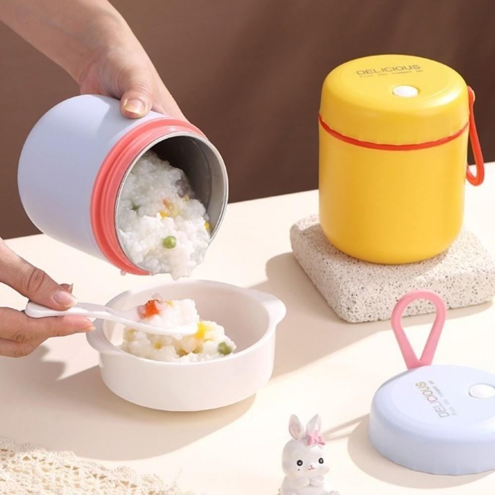 Leak-Proof Thermal Food Container with Spoon Insulated Soup Cup Insulated Container For Kids