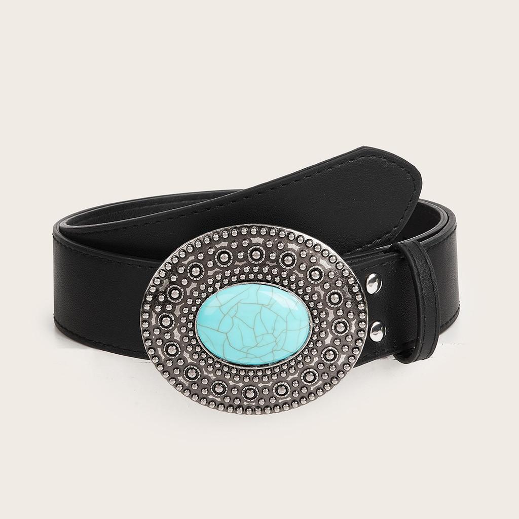 Trendy Women's Denim Belt With Alloy Buckle Perfect For Casual Wear Fashionable Design Ready To Ship