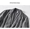 Men's Retro Plus Size Casual Linen Blazer - Business Formal Loose Fit Jacket