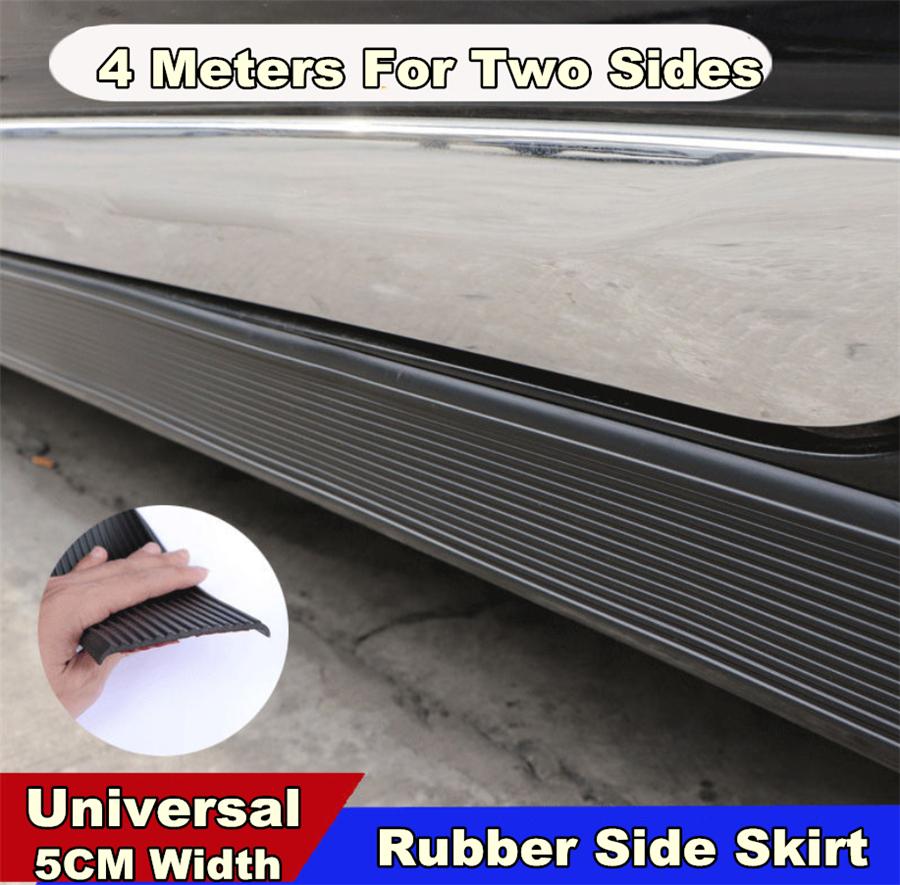 For Side Skirt Anti-Scratch Strip 5Mm Wide-4M Black Audition