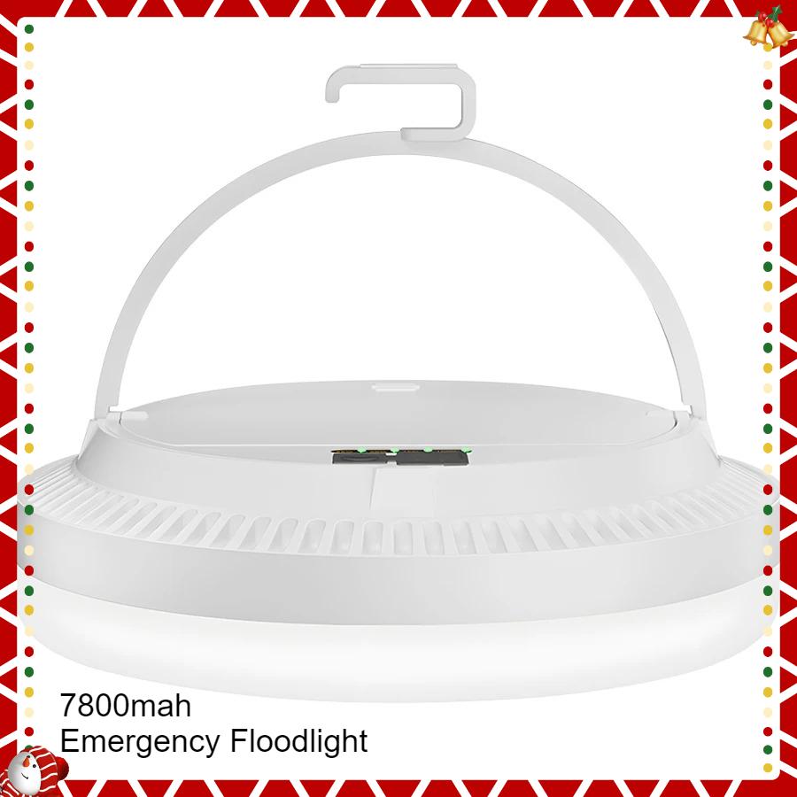 7800mah Emergency Light, Rechargeable LED Camping Lantern with Magnetic Hook & Type-C Power Bank for Home and Outdoor Crisis