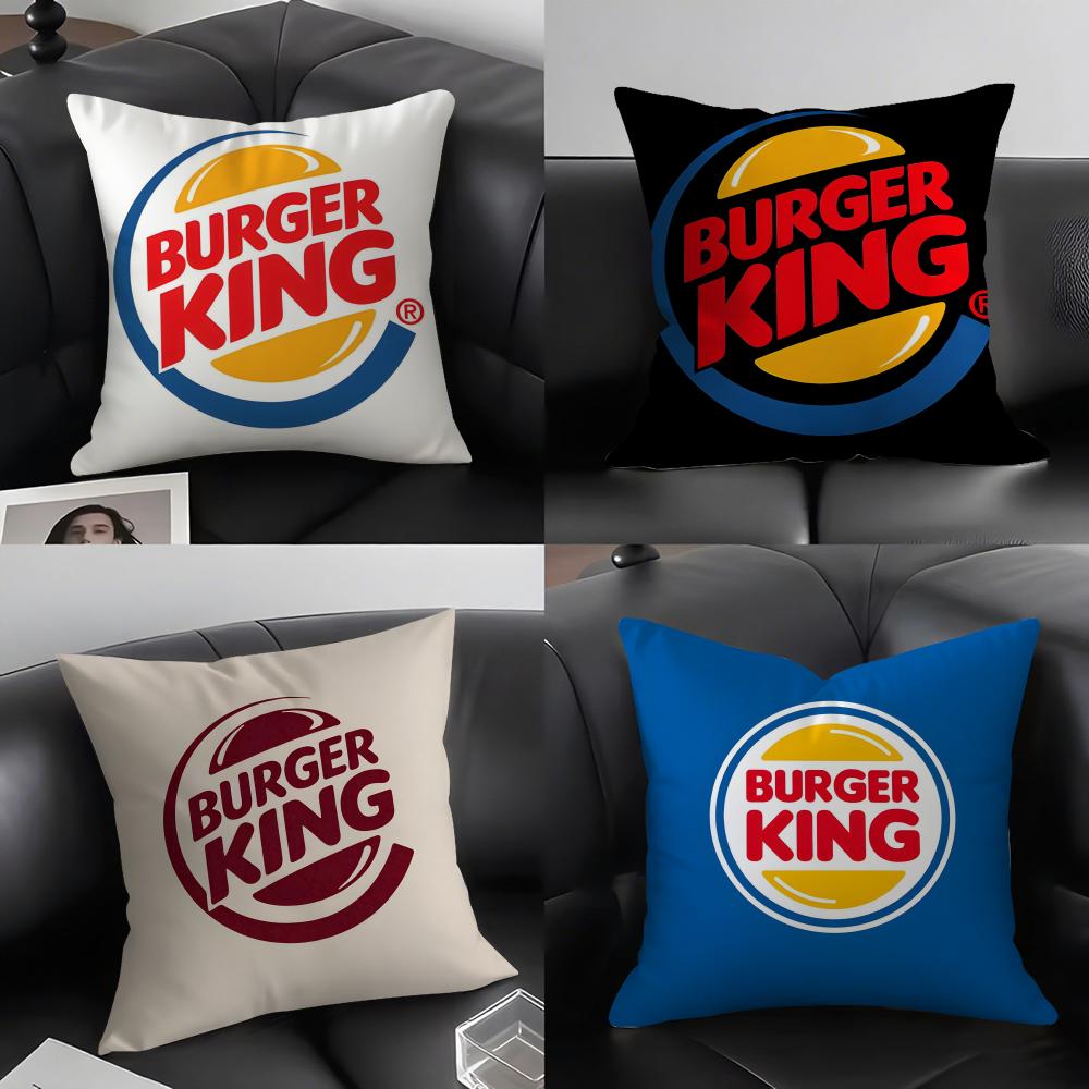 HHun BurgeRr King Brand Cushion Cover Pillowcase Ultra Soft Skin Friendly Fabric Cloud Like Comfort Concealed Zipper