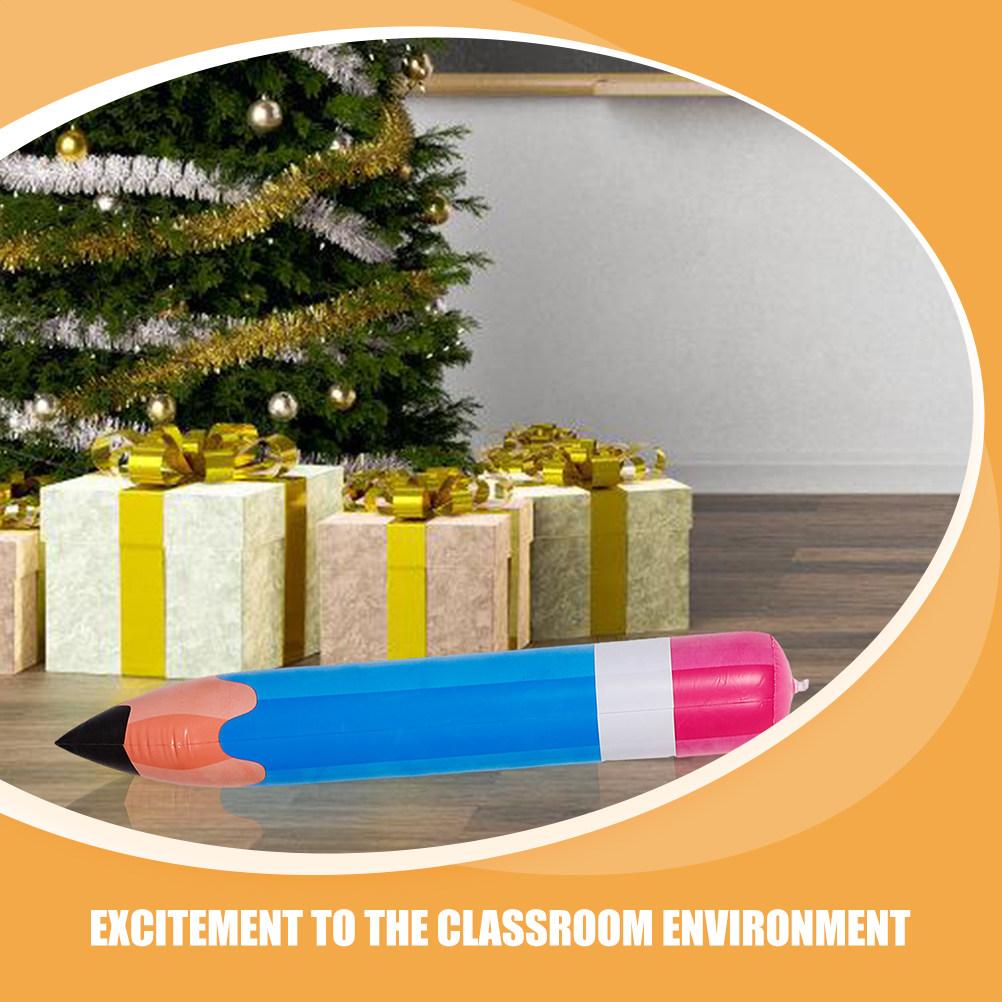 7Pcs Inflatable PVC Back to School Pencil Decorations Jumbo Classroom Party Blow Up Balloons Pencil Blow Up Giant Pencils