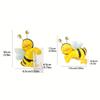 2 Stück Harz Bienenfiguren, Fröhliches Zuhause, Gartendekor, Vielseitig für Innen-/Außenbereiche, Perfekt für Pflanzgefäße, Wohnzimmer, Balkone