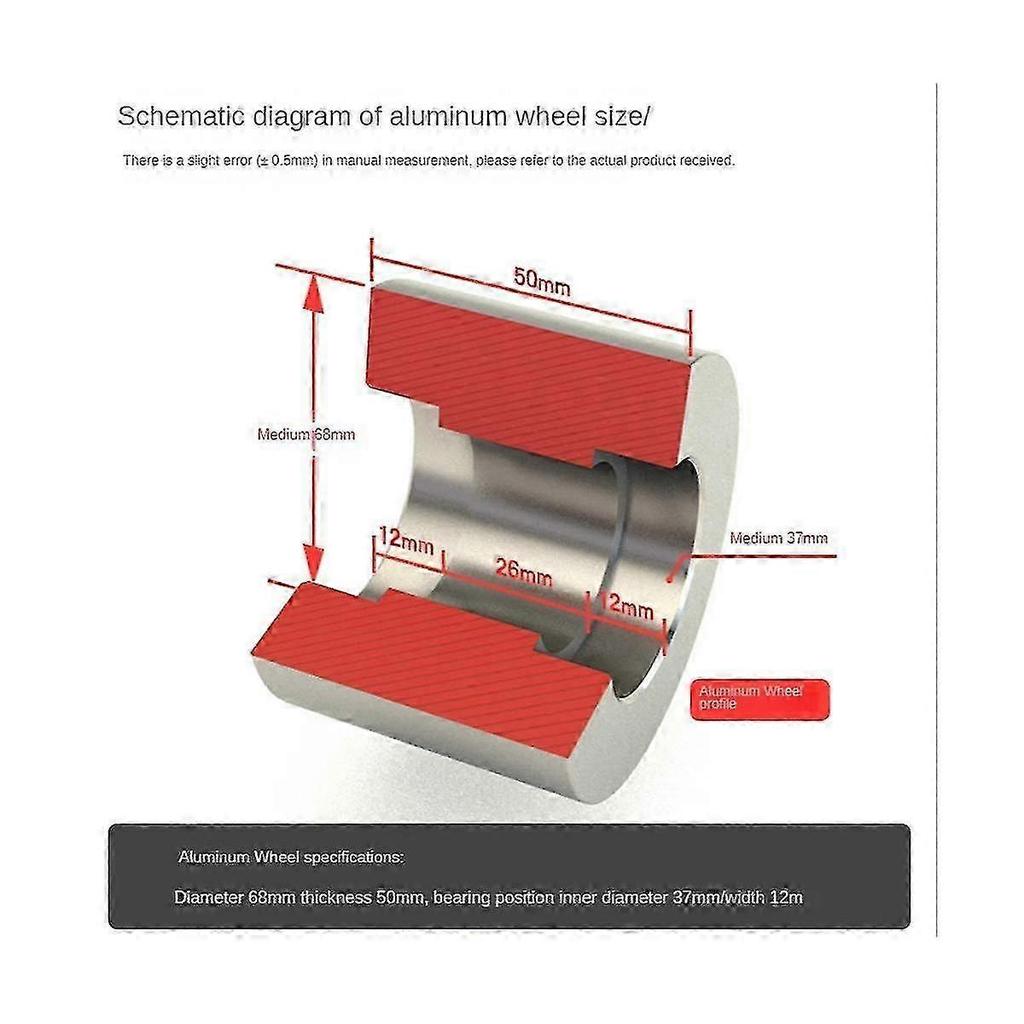 Belt Grinder Aluminum Wheel Deflection Wheel Woodworking DIY Aluminum Alloy Drive Wheel Deflection