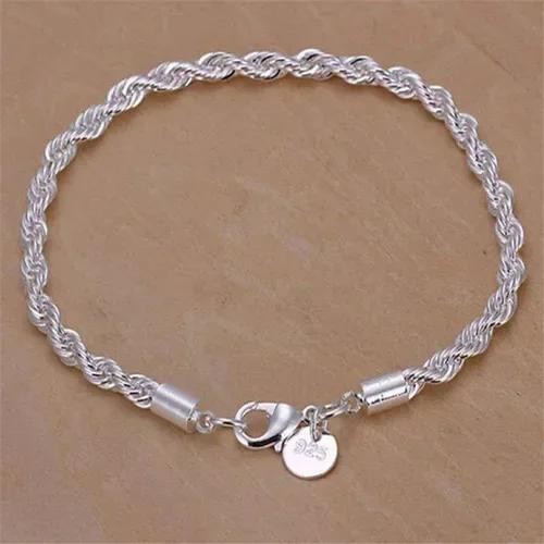 Adjustable Size 925  Silver Bangle Cuff Dreamcatcher Tassel Feather Round Bead Charm Bracelet Jewelry For Women Wedding