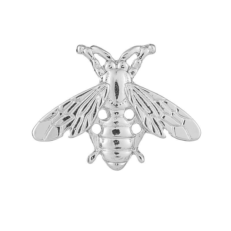 

1PCS Retro Creative Bee-Shaped Brooch Tie Pin Unisex Suit Wedding Shirt Collar Accessory, Elegant Jewelry for Men & Women