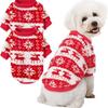 Elk Pattern Plush Dog Vest Coral Velvet Pupy Hoodie Costume  For Small Medium Dog