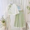 Korean Style Girls' Lace Princess Dress, Spring/Autumn 2024 - Long Sleeve, Puffy Tulle One-Piece