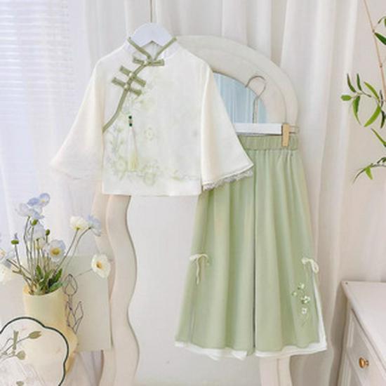 Korean Style Girls' Lace Princess Dress, Spring/Autumn 2024 - Long Sleeve, Puffy Tulle One-Piece
