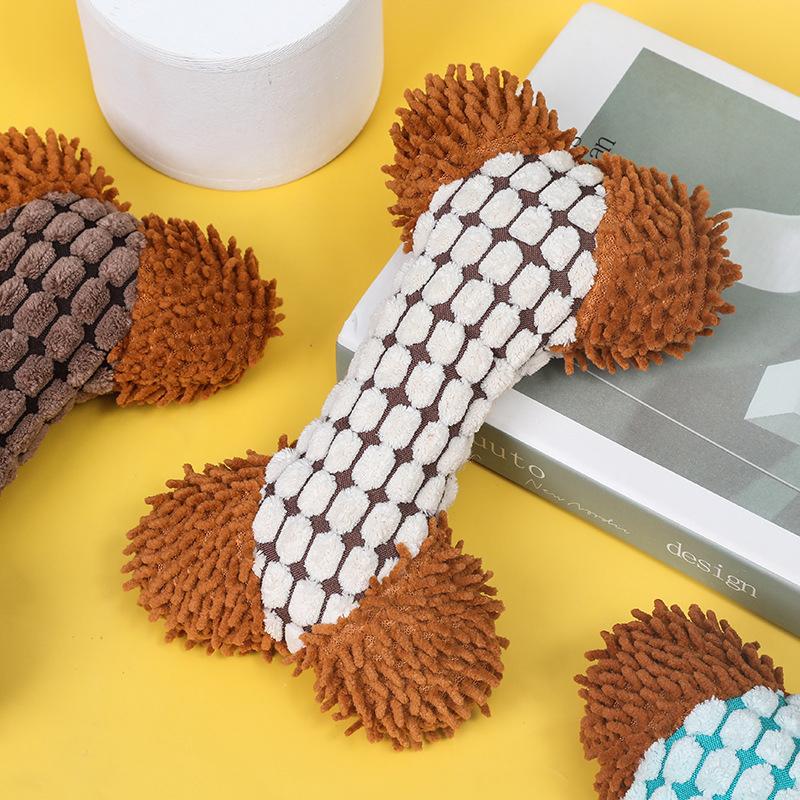 Hot Sale Durable Squeaky Plush Dog Toy - Chew & Molar Toy for Teeth Cleaning Soft Non-Toxic Interactive Pet Toy