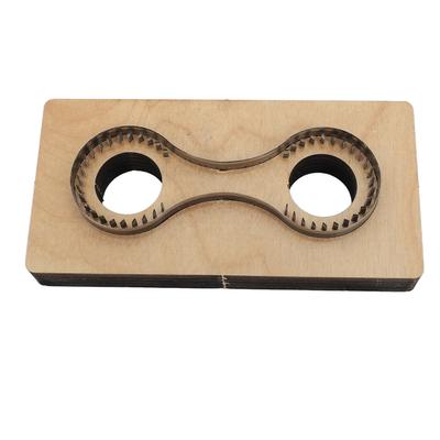 Keychain Leather Cutting Die Wooden Steel Keychain Leather Cutting Mould for Handmade DIY