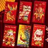Vietnamese 2027 Sheep Year Red Envelopes 6Pcs Thick Paper Lucky Money Holders for New Year Kids Blessing Gifts