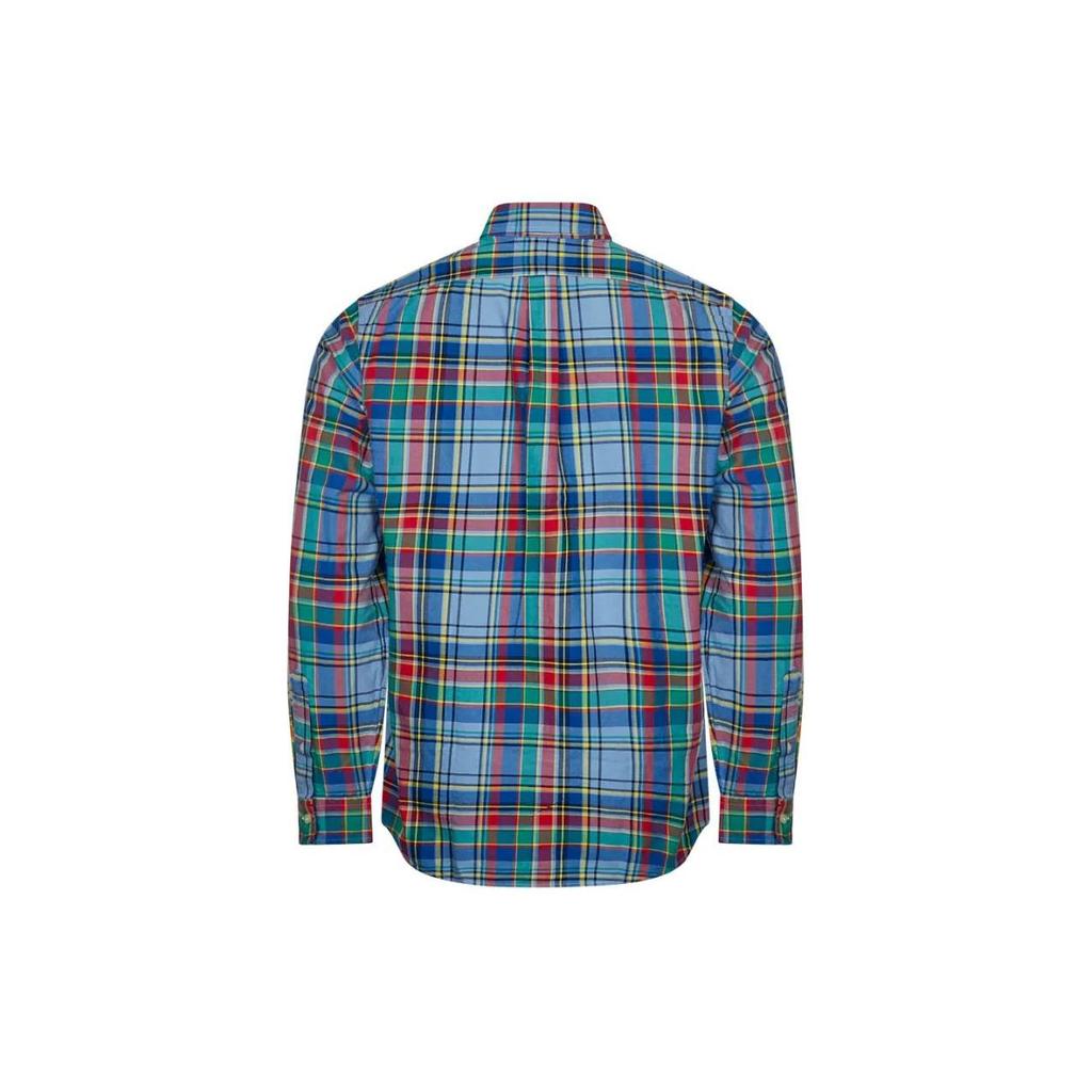 Polo Ralph Lauren Plaid Button-Down Loose Long Sleeve Shirt Men Shirts Multicolor 710938001-001