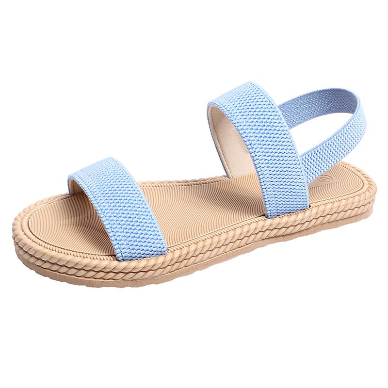 Women's Platform Sandals  Summer Comfortable Flat Heels Fabric Sandals Women Lightweight Casual Beach Sandalias De Mujer