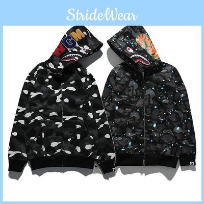 Ape A Bathing Bape Mantel Haikopf Full-Zip Jacke Kapuzenpullover Sweatshirt