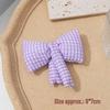Cute Gingham Bow Children's Accessories: Fabric Socks, Hair Accessories, and Clothing Decorations