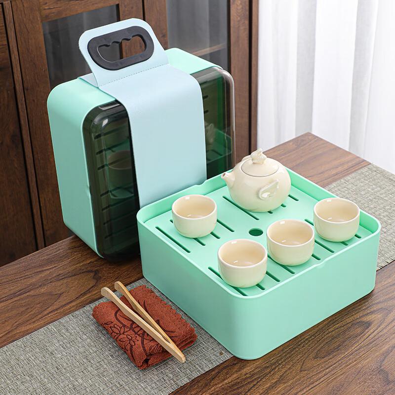WA Travel Tea Set with One Pot and Four Cups 1 Pot 4 Cups