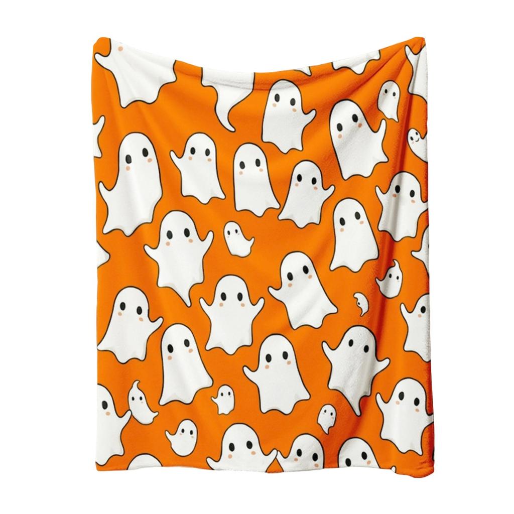 Halloween Flannel Blanket Soft Throw for Couch Sofa Bed Cozy Decor