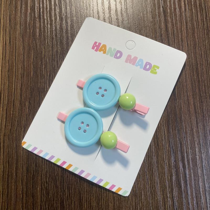 

2 шт. Милые заколки-кнопки для волос для маленьких девочек, заколка для волос в виде шарика конфетного цвета, детские кавайные заколки, детские заколки-невидимки, подарок