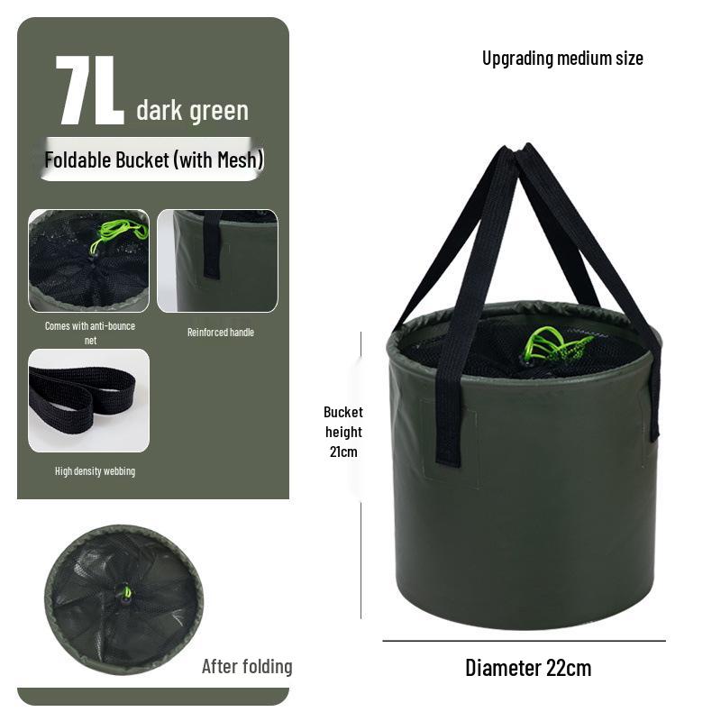 

Портативное складное ведро для воды и рыбы для кемпинга и путешествий
