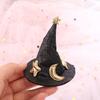 Barrette Bent Hat Hair Clip Wizard Hat Pet Halloween Hair Accessories  Halloween Party